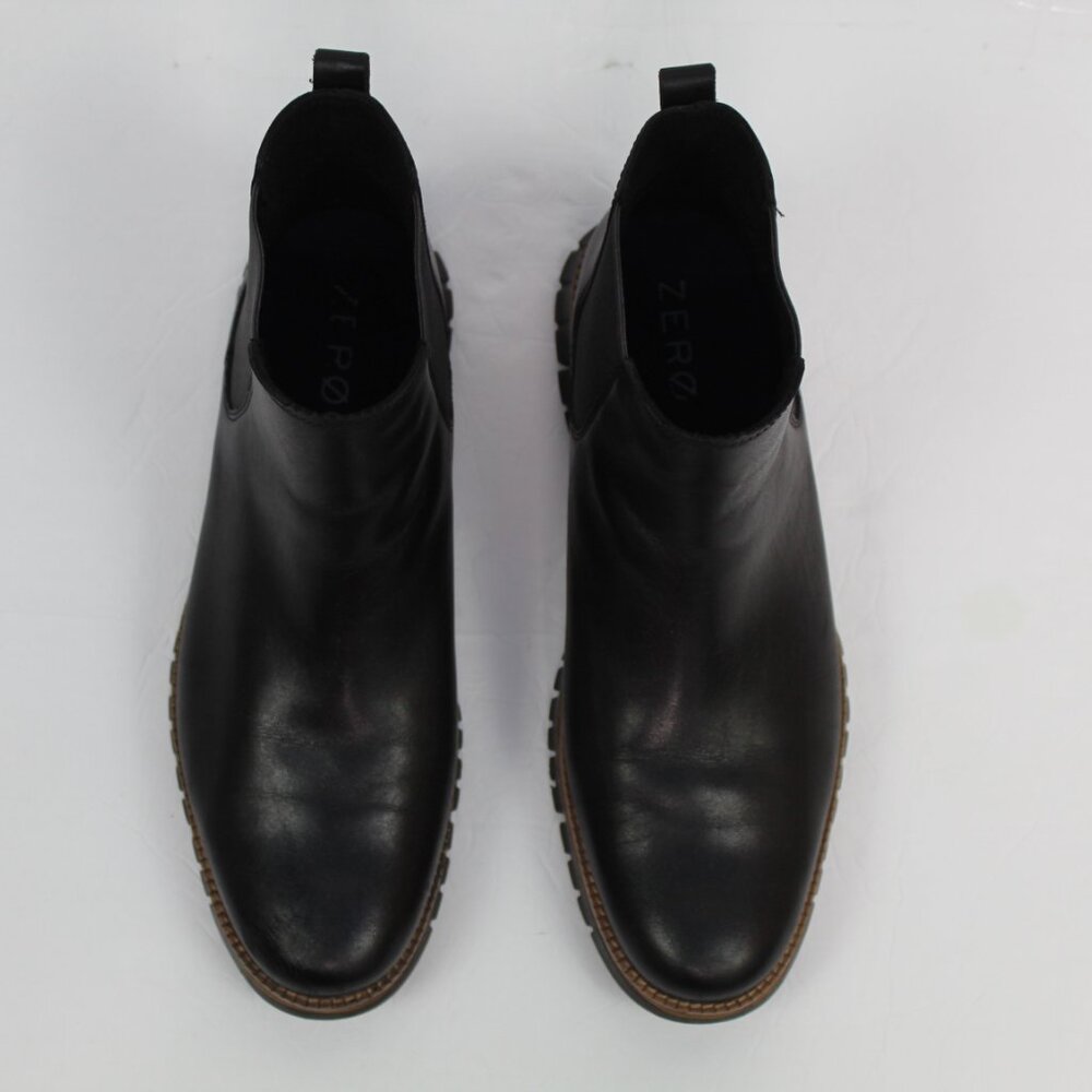COLE HAAN Mens Black Pull Tab Zerogrand Waterproof Platform Chelsea Boots 11.5 - Picture 6 of 10